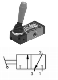 3/2 Lever Valve with 2 Positions